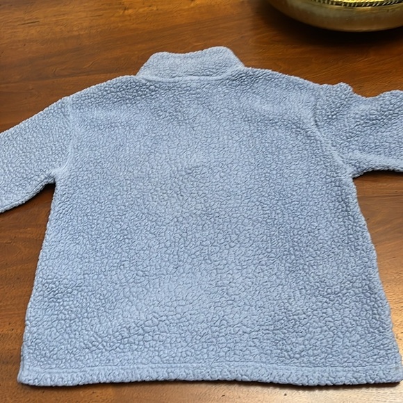 Victoria's Secret PINK Teddy Bear Blue Sherpa 1/4 Zip Cozy Pullover Size Small - Picture 8 of 10